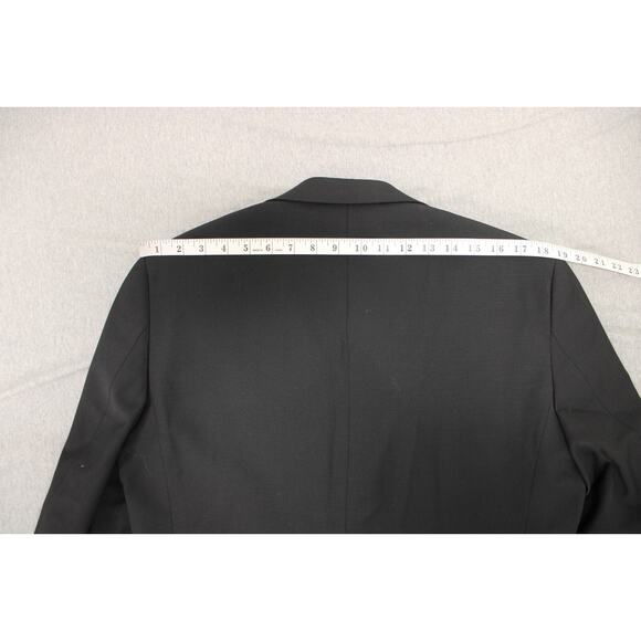 Calvin Klein Blazer Mens 40R Black Single Breasted Notch Lapel Suit Jacket - Picture 9 of 9
